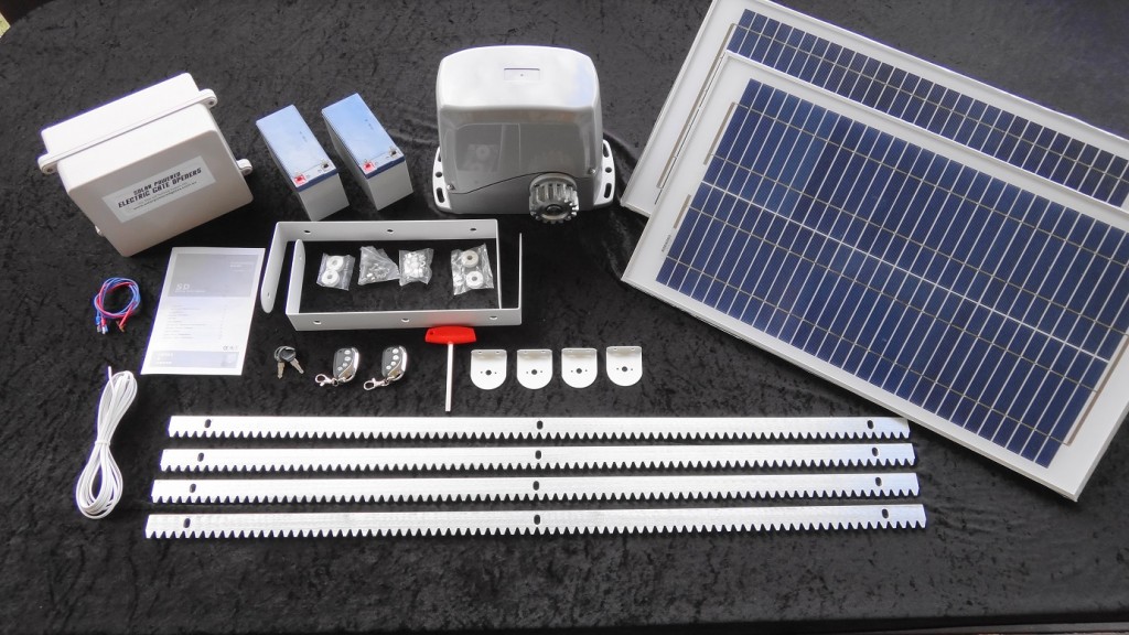 Heavy Duty Sliding Solar Gate Opener Kit 1m 20m Up To 800kg Solar